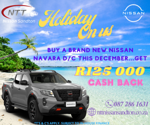 Holiday on us image from NTT Nissan Sandton